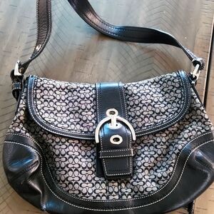 Coach signature shoulder bag
